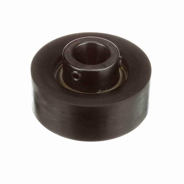 Mounted Rubber Rubber Mounted Cylindrical Cartridge Ball Bearing - 52100 Steel - Setscrew Lock